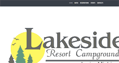 Desktop Screenshot of lakesideresortcampground.com